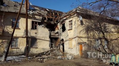 Результаты обстрелов на Донбассе, иллюстрация Результаты обстрелов на Донбассе, иллюстрация