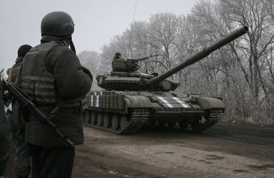 Украинские войска под Дебальцево, иллюстрация