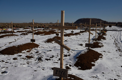 Кладбище боевиков на Донбассе, иллюстрация Кладбище боевиков на Донбассе, иллюстрация