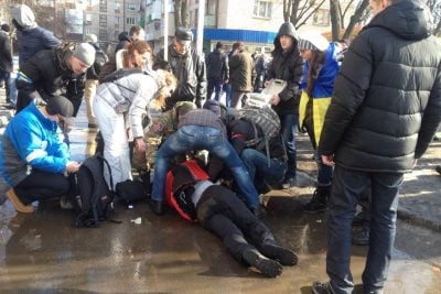 Взрыв в Харькове, иллюстрация Взрыв в Харькове, иллюстрация