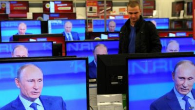 Путин, телевизор