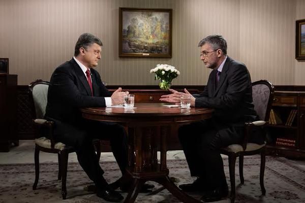 Петр Порошенко в эфире телеканала ICTV