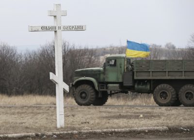 Силовики при выходе из Дебальцево, иллюстрация Силовики при выходе из Дебальцево, иллюстрация