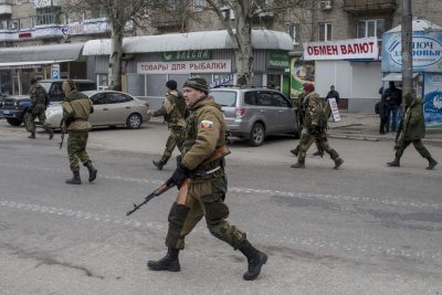 Боевики на Донбассе, иллюстрация Боевики на Донбассе, иллюстрация