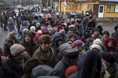 Жители оккупированных территорий Донбасса, иллюстрация Жители оккупированных территорий Донбасса, иллюстрация