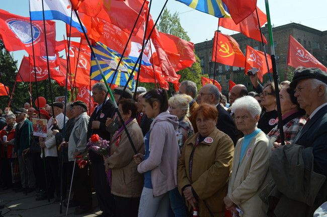 Митинг коммунистов 1 мая в Запорожье