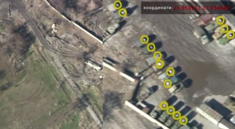 Разведка засекла, как в Донецке боевики прячут танки за школами &mdash; опубликованы фото и видео