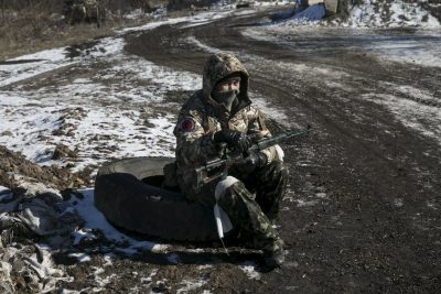 Боевик в Дебальцево, иллюстрация Боевик в Дебальцево, иллюстрация
