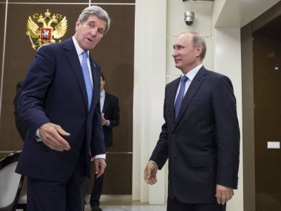 Джон Керри и Владимир Путин Джон Керри и Владимир Путин