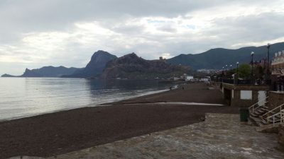 Набережная в Крыму, иллюстрация Набережная в Крыму, иллюстрация