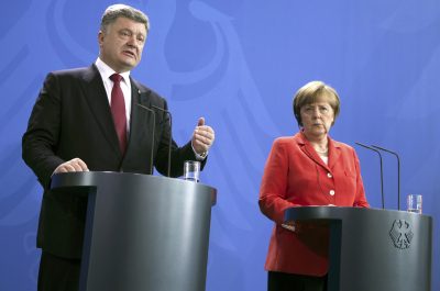 Петр Порошенко и Ангела Меркель