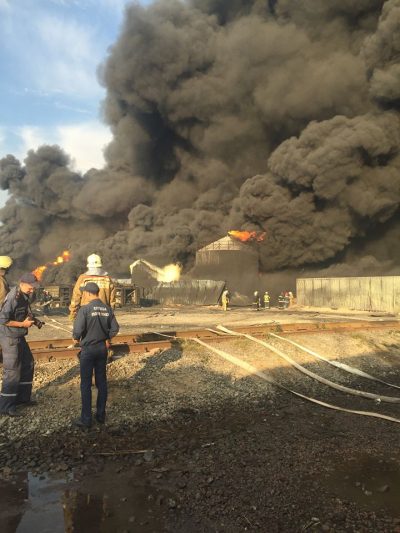 В милиции утверждают, что от новых взрывов на нефтебазе под Киевом никто не пострадал