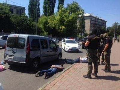 Стрельба в центре Киева: задержаны организаторы крупного конвертцентра, опубликованы фото и видео