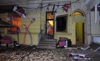 Взрыв кафе в Одессе признали терактом: новые фото и видео с места происшествия