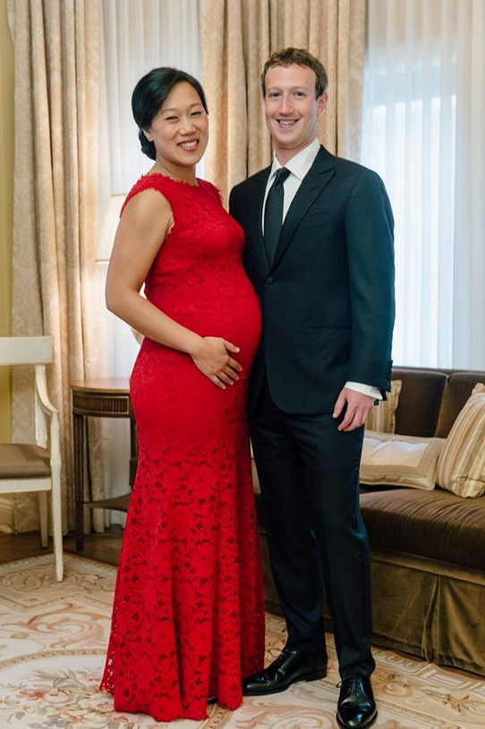 Марк Цукерберг и его беременная жена