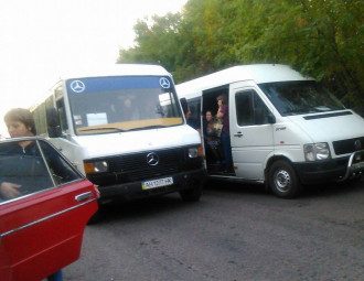 Пробка перед блокпостом