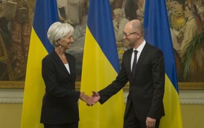 Кристин Лагард, Арсений Яценюк