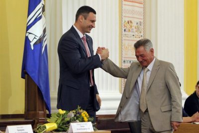 Виталий Кличко и Александр Омельченко Виталий Кличко и Александр Омельченко