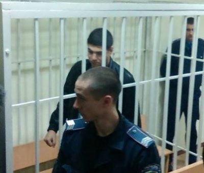 Калиновский в зале суда Калиновский в зале суда