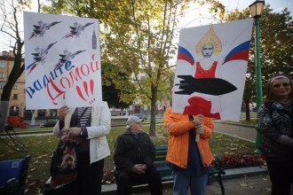 Протесты в Беларуси против размещения авиабазы РФ.