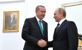 Реджеп Тайип Эрдоган и Владимир Путин
