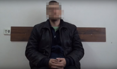 Один из задержанных злоумышленников Один из задержанных злоумышленников