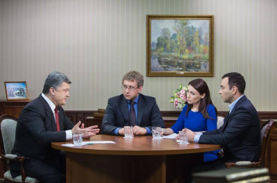 Петр Порошенко и журналисты Петр Порошенко и журналисты