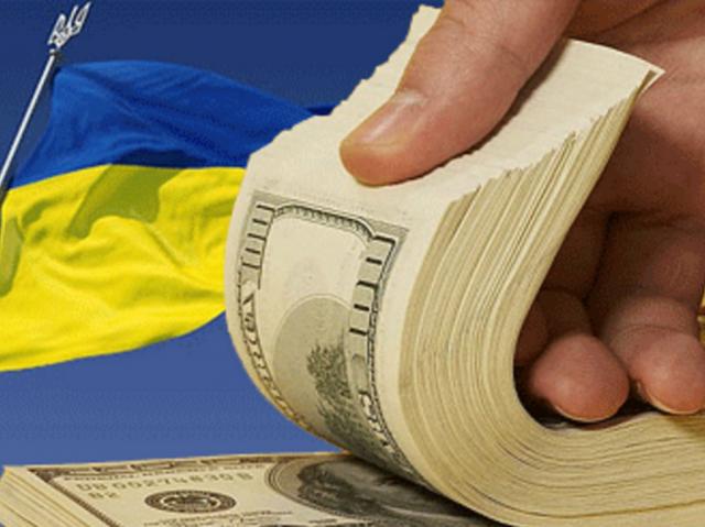 Украина, флаг, доллары Украина, флаг, доллары