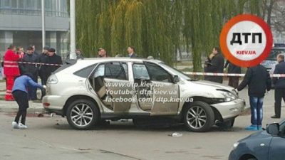 В Киеве взорвалcя Lexus бизнесмена