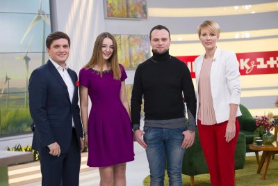 Руслан квинта и катерина Рыбак в "Сніданку з 1+1"