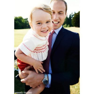 Принц Уильям с сыном Джорджем.