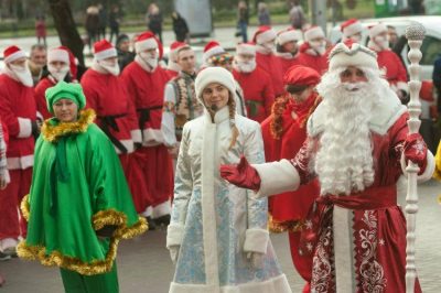 Новий Рік, Дід Мороз, Снігуронька 01