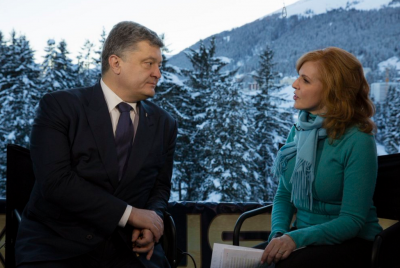 Петр Порошенко и журналистка Петр Порошенко и журналистка