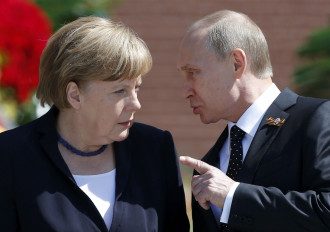 Ангела Меркель и Владимир Путин