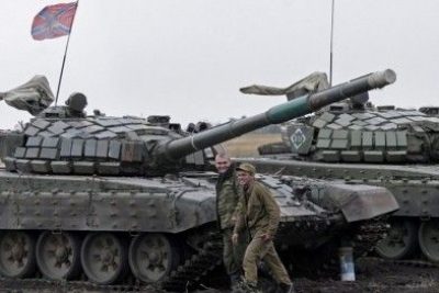Бронетехника боевиков на Донбассе