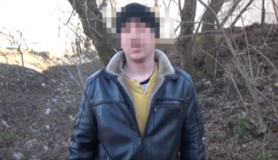 Задержанный злоумышленник Задержанный злоумышленник