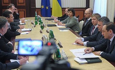 Встреча с вице-президентом Еврокомиссии Марошем Шефчовичем. Встреча с вице-президентом Еврокомиссии Марошем Шефчовичем.