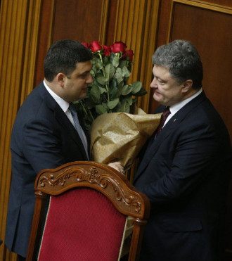 Владимир Гройсман и Петр Порошенко Владимир Гройсман и Петр Порошенко