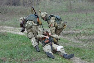 Раненый, силовик, учения, Харьков