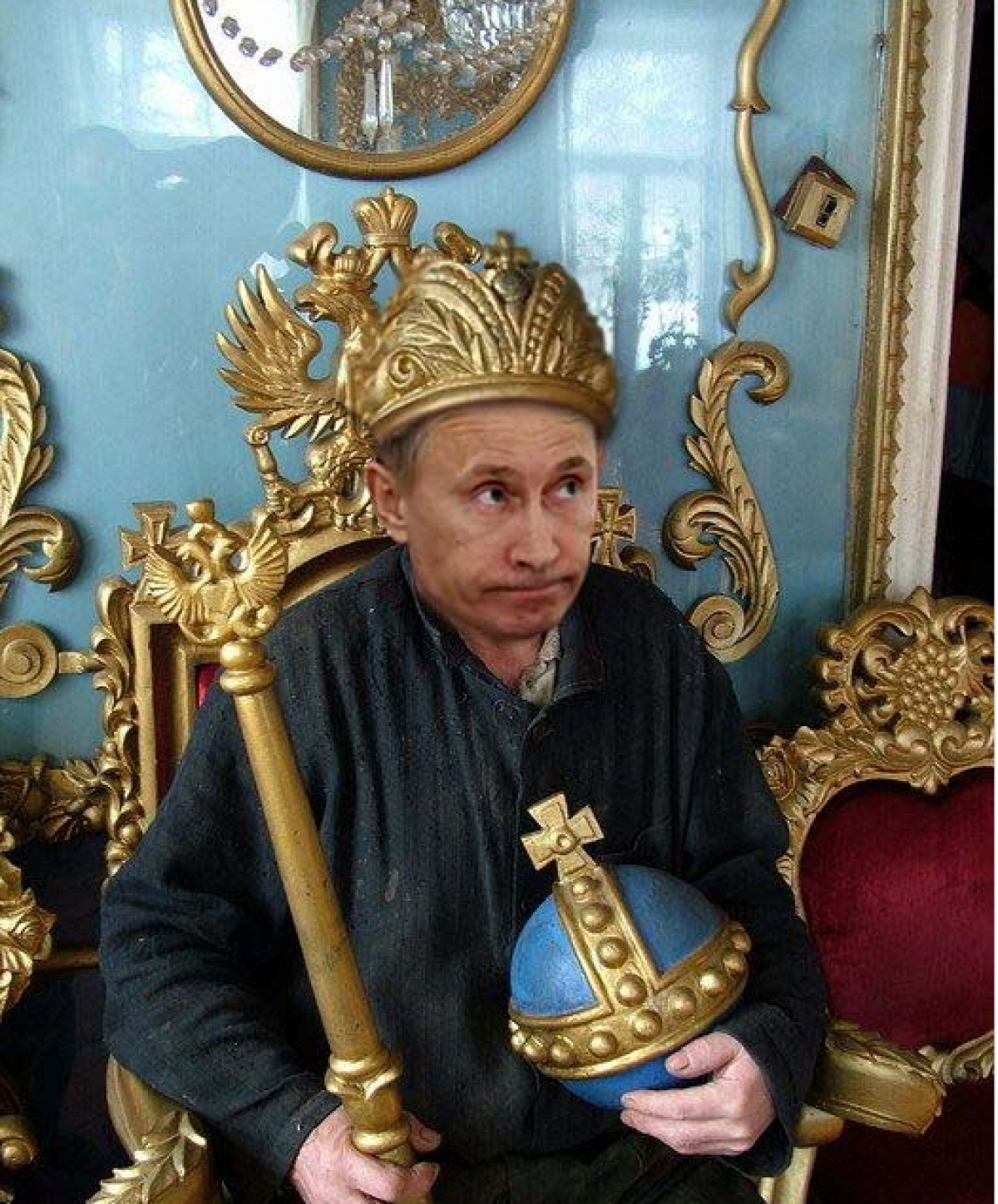 Путин в кресле византийских императоров