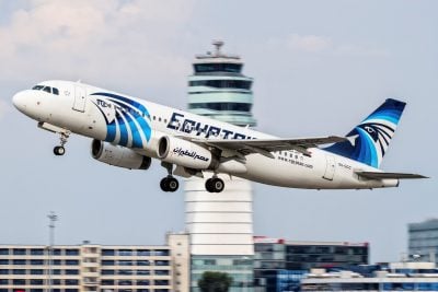 Самолет компании EgyptAir, иллюстрация Самолет компании EgyptAir, иллюстрация