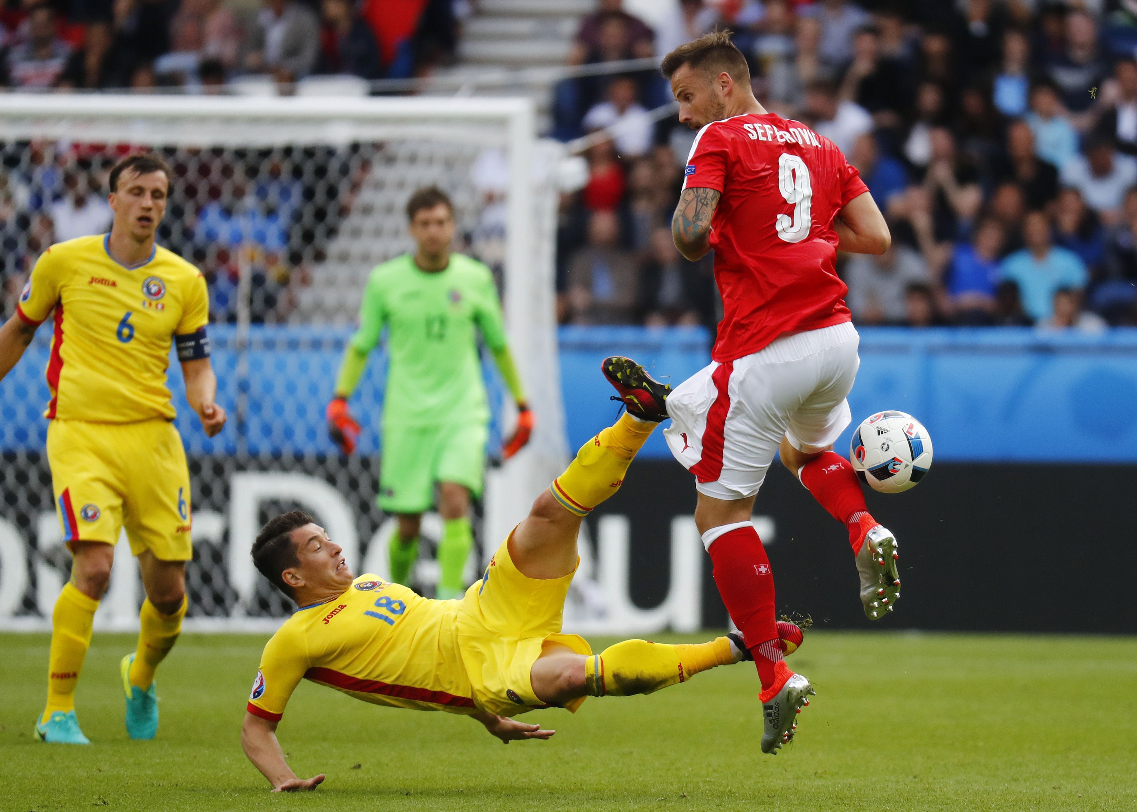 Евро-2016: сборная Швейцарии вырвала ничью у румын, опубликованы фото и видео