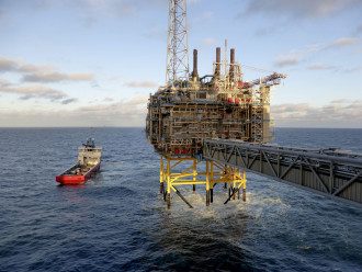 нефть, Норвегия, море, платформа