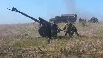 боевики, пушки, артиллерия