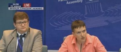 Савченко и Арьев в ПАСЕ красиво "размазали" по стенке российского журналиста: опубликовано видео