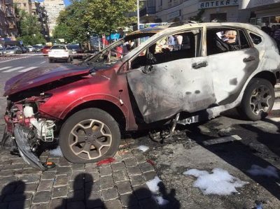 Авто, в котором был взорван Шеремет