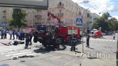 Место убийства Шеремета Место убийства Шеремета
