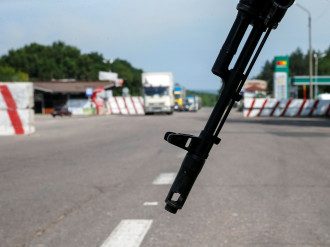 Силовики, Донецк, АТО, автомат, блокпост Силовики, Донецк, АТО, автомат, блокпост