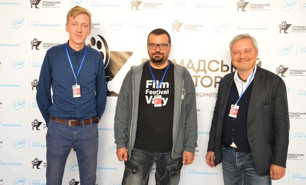 Глава оргкомитета Андрей Лохматов, глава Госкино Филипп Ильенко и меценат Игорь Янковский Глава оргкомитета Андрей Лохматов, глава Госкино Филипп Ильенко и меценат Игорь Янковский