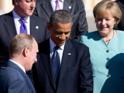Ангела Меркель, Владимир Путин и Барак Обама Ангела Меркель, Владимир Путин и Барак Обама